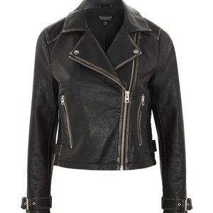 SALE! SALE! SALE! Fred Faux Leather Biker Jacket